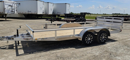 New 2025 H&H Trailers 82x16 7k Aluminum Rail Side Utility Trailer
