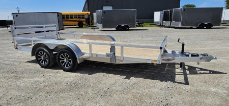 New 2025 H&H Trailers 82x16 7k Aluminum Rail Side Utility Trailer