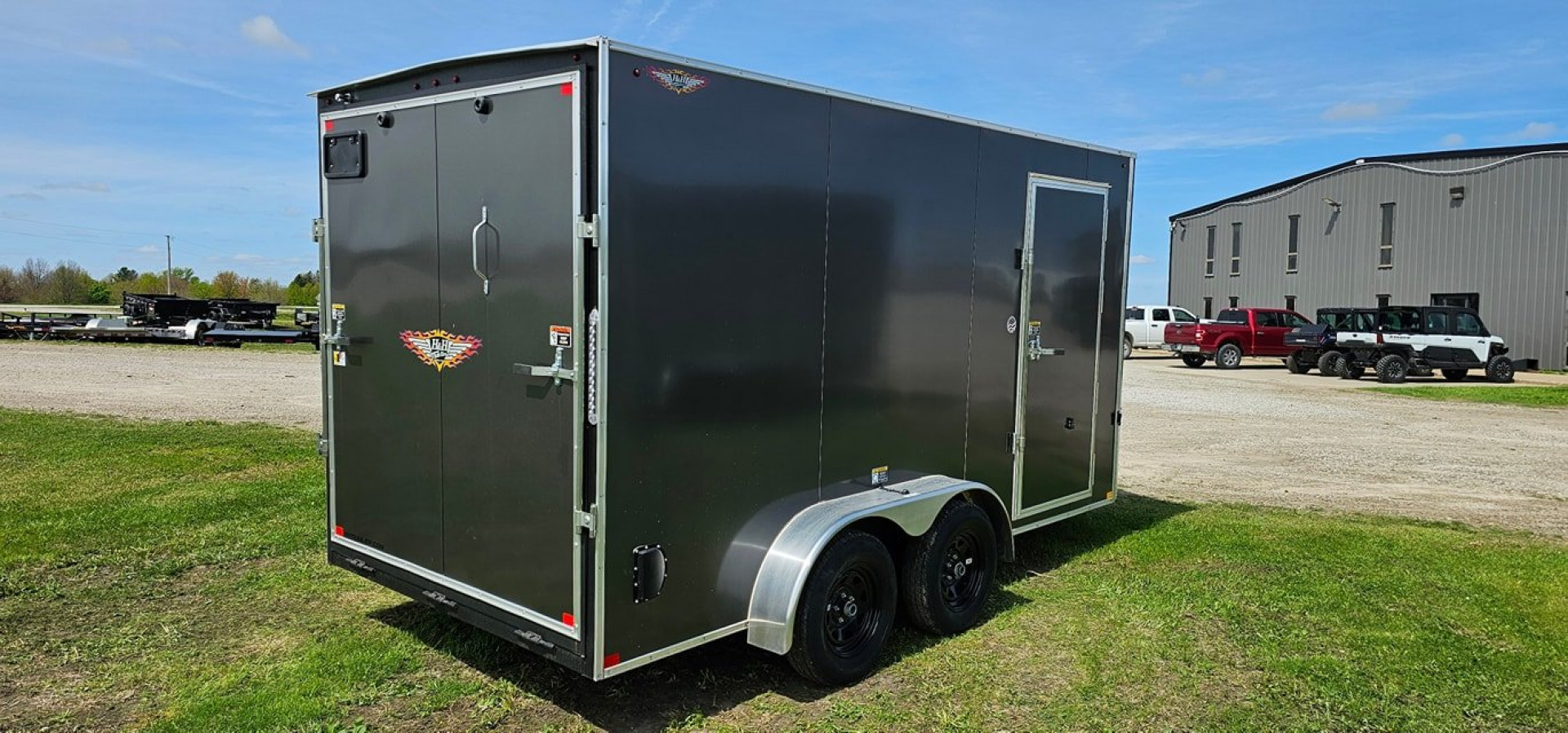New 2025 H&H 7x14 Enclosed Trailer