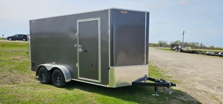 New 2025 H&H 7x14 Enclosed Trailer