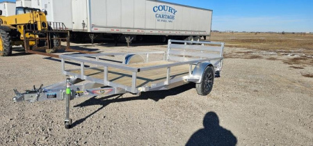 New 2025 H&H Trailers 76x12 Aluminum Rail Side Utility Trailer