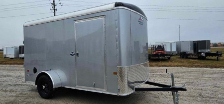 New 2025 American Hauler Night Hawk Round Top 6x12 Cargo / Enclosed Trailer