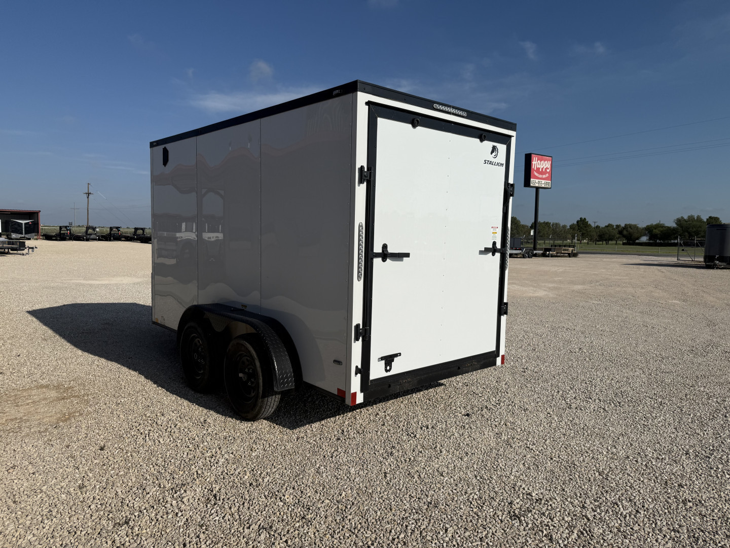 Used Stallion 6'x12' V-Nose Enclosed Cargo Trailer
