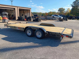 New 2025 20FT 7K WOOD FLOOR DELUXE CAR HAULER