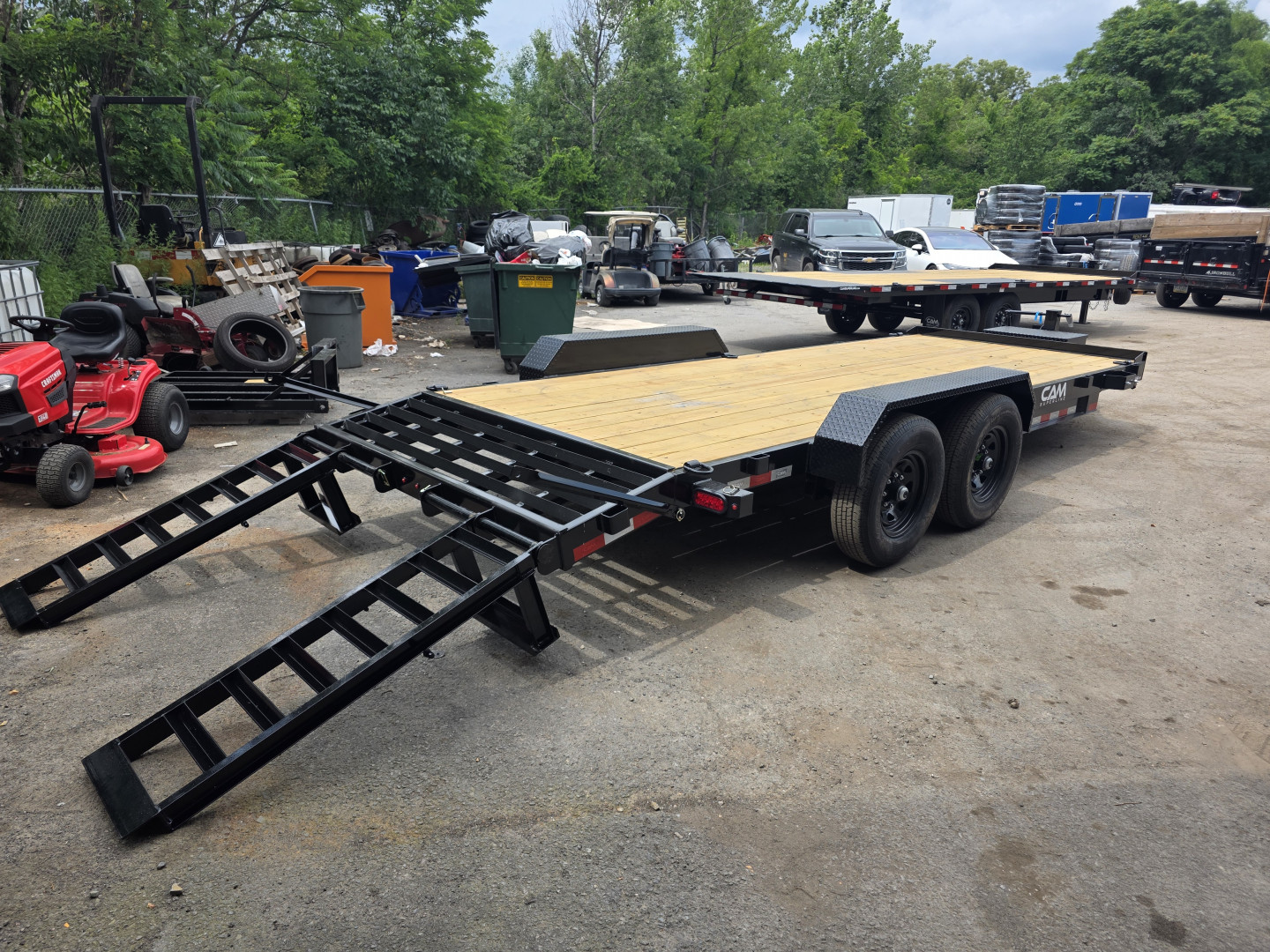 New 2025 Cam Superline 7X18 15,400K - KNEE RAMPS Equipment Trailer