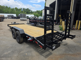 New 2025 Cam Superline 7X18 15,400K - KNEE RAMPS Equipment Trailer
