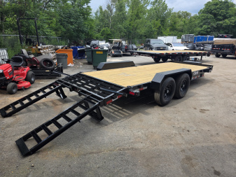 New 2025 Cam Superline 7X18 15,400K - KNEE RAMPS Equipment Trailer