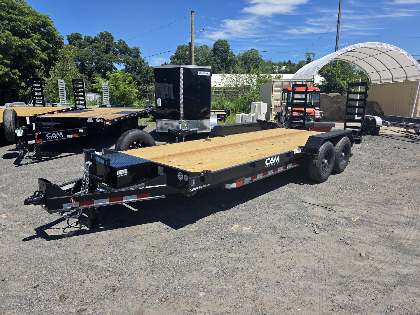 New 2025 Cam Superline 7X18 15,400K - KNEE RAMPS Equipment Trailer