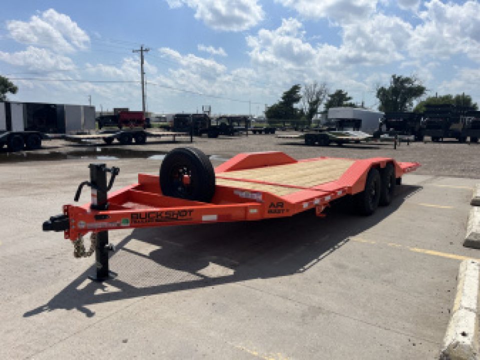 New 2025 Buckshot MFG 22' X 102" AR Tilt Trailer With Drive-Over Fenders Tilt Trailer