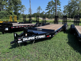 New 2025 Sure-Trac 7X22 (19+3) PRO SERIES 22K Equipment Trailer