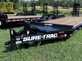 New 2025 Sure-Trac 7X22 (19+3) PRO SERIES 22K Equipment Trailer