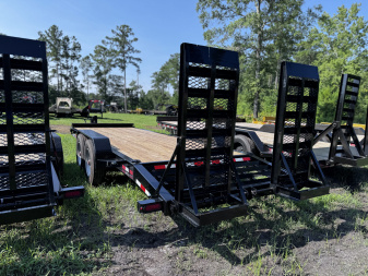 New 2025 Sure-Trac 7X22 (19+3) PRO SERIES 22K Equipment Trailer