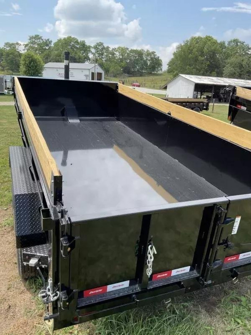 New 83"X16' LIBERTY 16K TELESCOPIC  Dump Trailer w/Tarp & Ramps