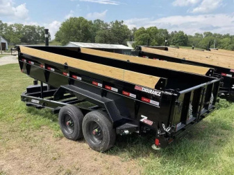 New 83"X16' LIBERTY 16K TELESCOPIC  Dump Trailer w/Tarp & Ramps