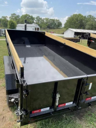 New 83"X16' LIBERTY 16K TELESCOPIC  Dump Trailer w/Tarp & Ramps