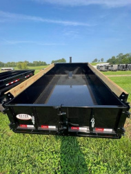 New 83"X14' LIBERTY TELESCOPIC Dump Trailer w/ Tarp & Ramps