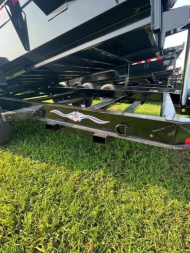 New 83"X14' LIBERTY TELESCOPIC Dump Trailer w/ Tarp & Ramps