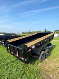 New 83"X14' LIBERTY TELESCOPIC Dump Trailer w/ Tarp & Ramps