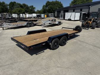 New 2026 Southland18’flat Flatbed 2-5200lb axles = 10K Trailer with side Slide In Ramps