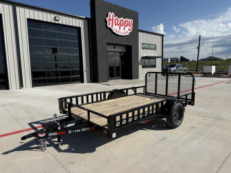 New 2025 X-On 77"x12' Single Axle Utility Trailer - U2