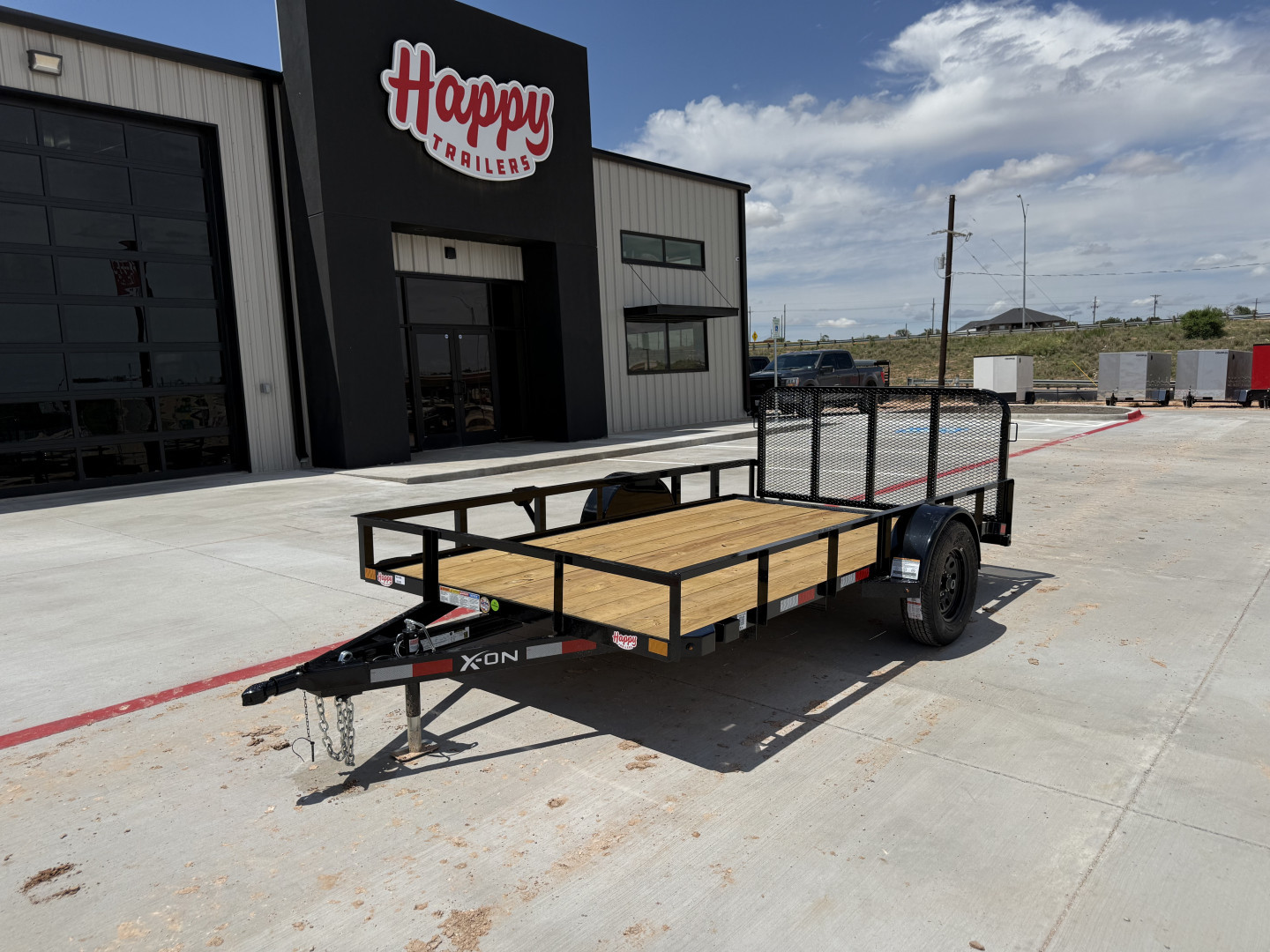 New 2025 X-On 77"x12' Single Axle Utility Trailer - U2