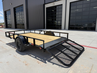 New 2025 X-On 77"x12' Single Axle Utility Trailer - U2