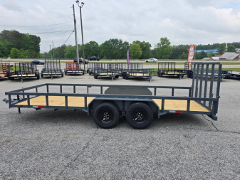 New 2025 GPS 7K 7X18 TANDEM AXLE UTILITY TRAILER