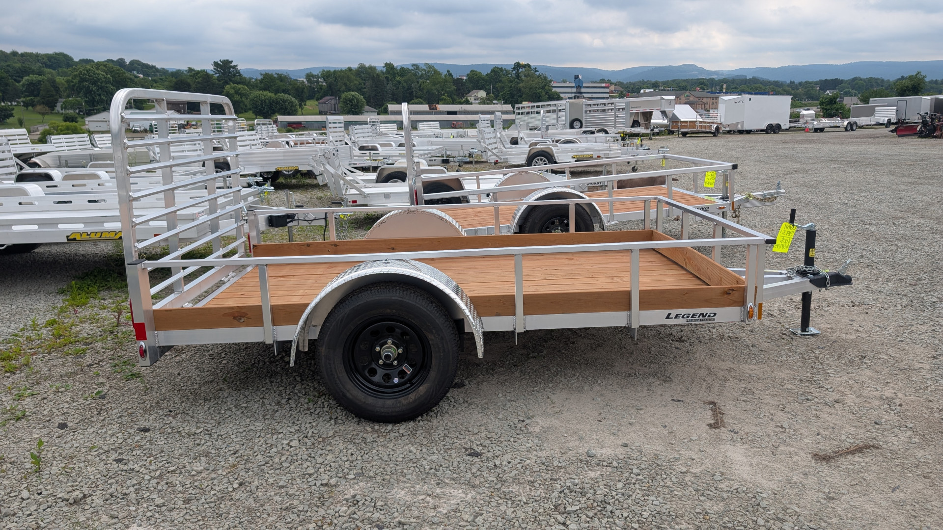 New 2026 Legend 6x10 Open Aluminum Low Side Trailer