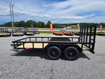 New 2025 10K GPS 7X14 TANDEM AXLE UTILITY TRAILER WITH HD JACK AND GATE