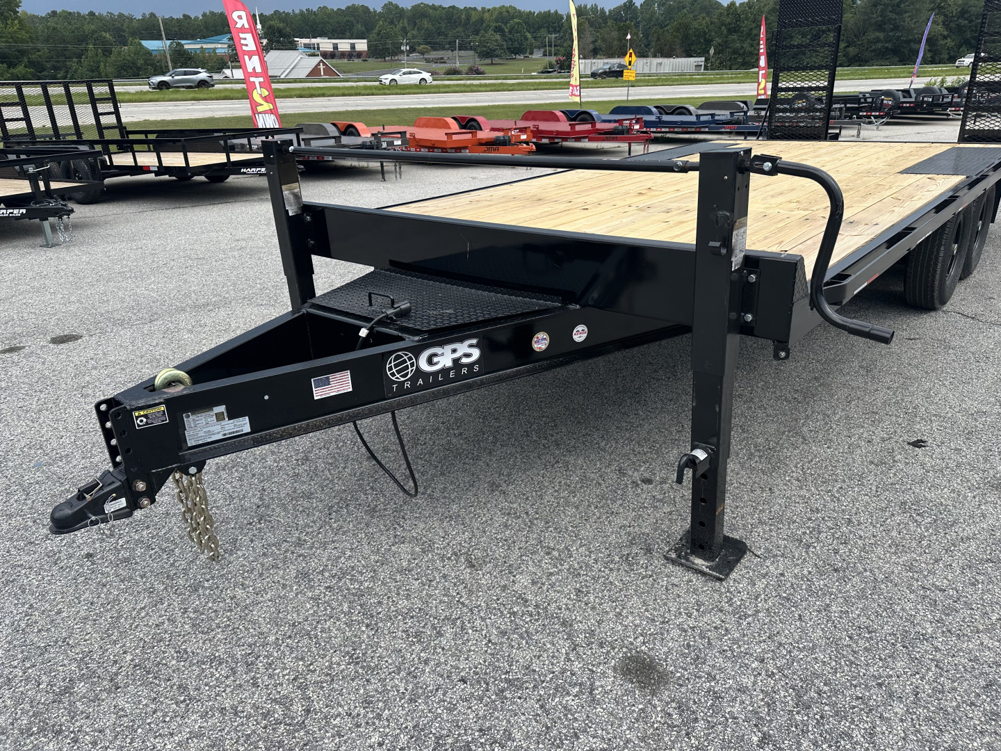 New 2025 GPS 20' DECKOVER EQUIPMENT HAULER 14K WITH 16K SPRING LOADED RAMPS
