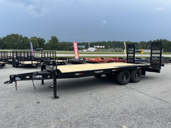 New 2025 GPS 20' DECKOVER EQUIPMENT HAULER 14K WITH 16K SPRING LOADED RAMPS