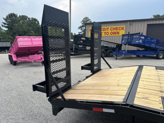 New 2025 GPS 20' DECKOVER EQUIPMENT HAULER 14K WITH 16K SPRING LOADED RAMPS