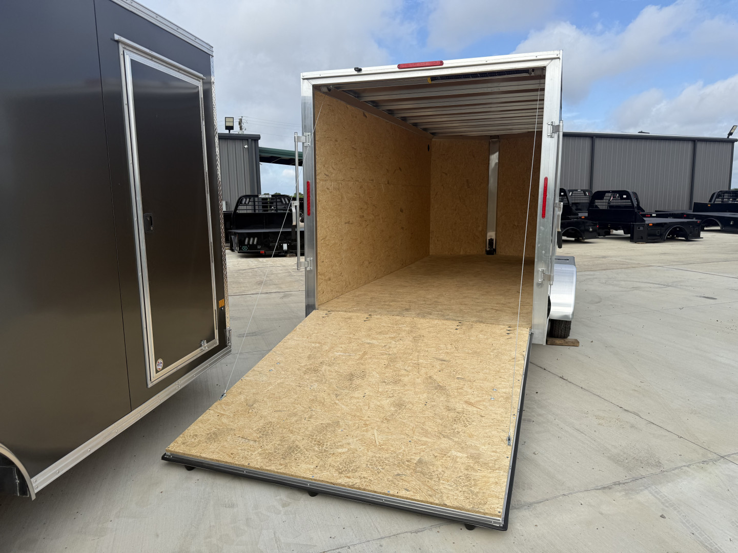 New 2025 ALCOM 7X16 Ramp Door 7K Cargo / Enclosed Trailer