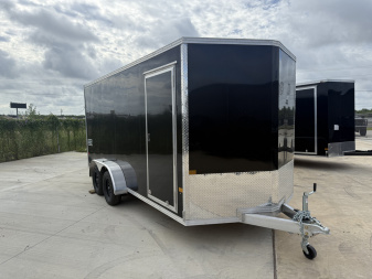 New 2025 ALCOM 7X16 Ramp Door 7K Cargo / Enclosed Trailer