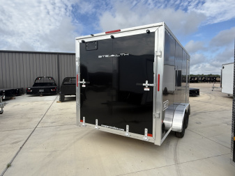 New 2025 ALCOM 7X16 Ramp Door 7K Cargo / Enclosed Trailer
