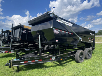 New 2025 PJ Trailers 83X14 PJ Telescopic Dump Trailer Low-Pro (DT) Dump Trailer