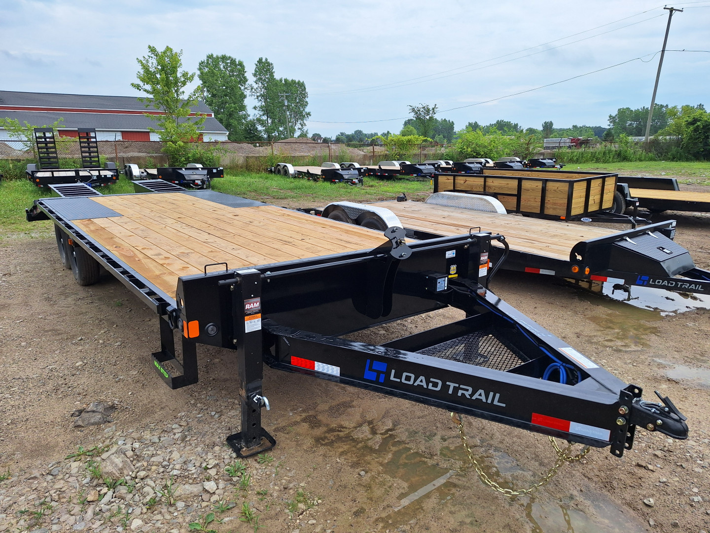 New 2026 Load Trail 102x25 Deckover Trailer W/ 5" Self Cleaning Dove Tail