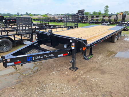 New 2026 Load Trail 102x25 Deckover Trailer W/ 5  Self Cleaning Dove Tail
