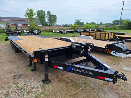 New 2026 Load Trail 102x25 Deckover Trailer W/ 5" Self Cleaning Dove Tail