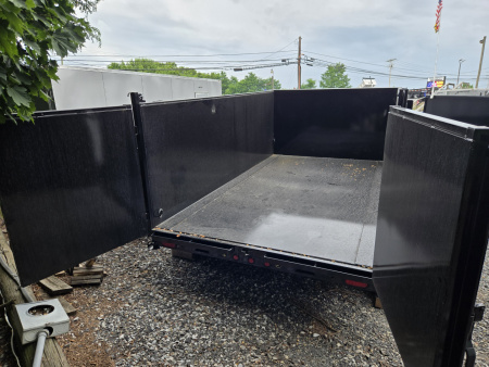 New 7 x 12 Big Tex NOMAD 14LX 48" High Side Low Pro Dump Trailer, 14k GVWR ***Scissor Hoist w/Power Up, Power Down & Gravity Down