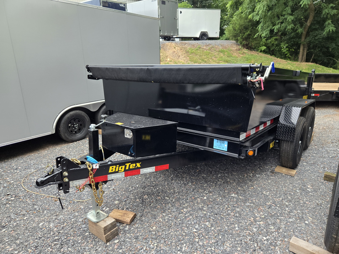 New 7 x 12 Big Tex NOMAD 14LX Low Pro Dump Trailer, 14k GVWR ***Scissor Hoist Lift w/Power Up, Power Down & Gravity Down