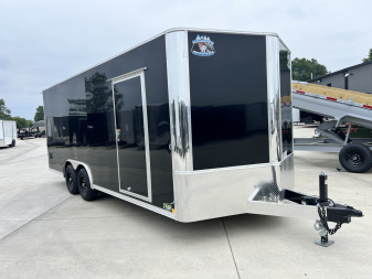 New 2026 Bighorn R&M 8.5x20 +2’ V nose 10K SUPERIOR QUALITY Rear Ramp Enclosed Cargo Trailer Car Hauler Trailer