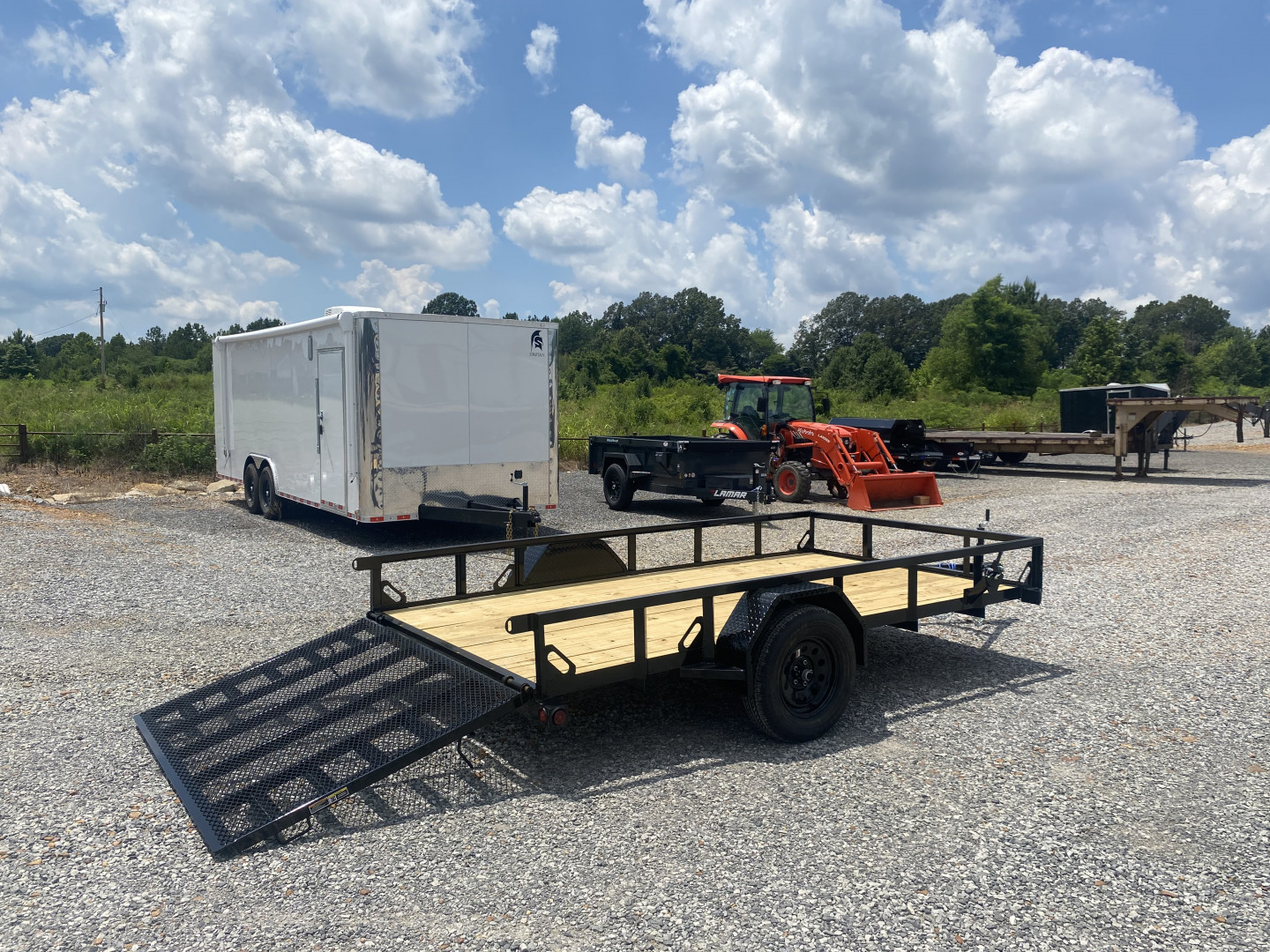 New 2026 LOAD TRAIL 77"x12' 3k Utility Trailer