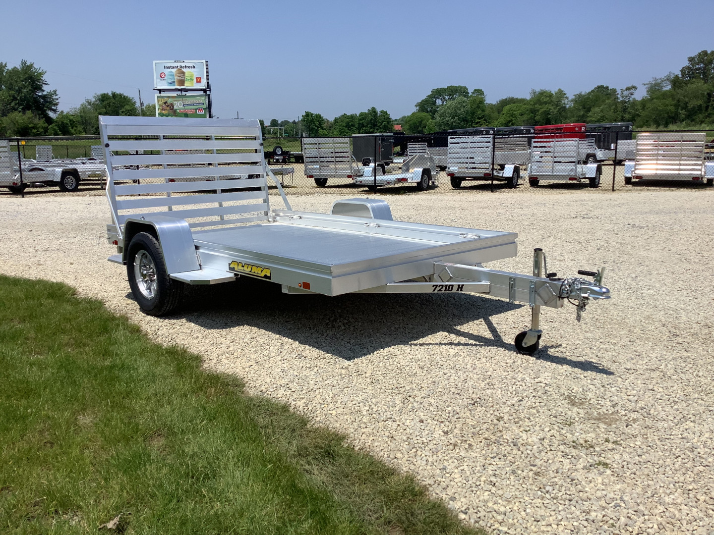 New 2026 Aluma 7210H-S-TG Utility Trailer
