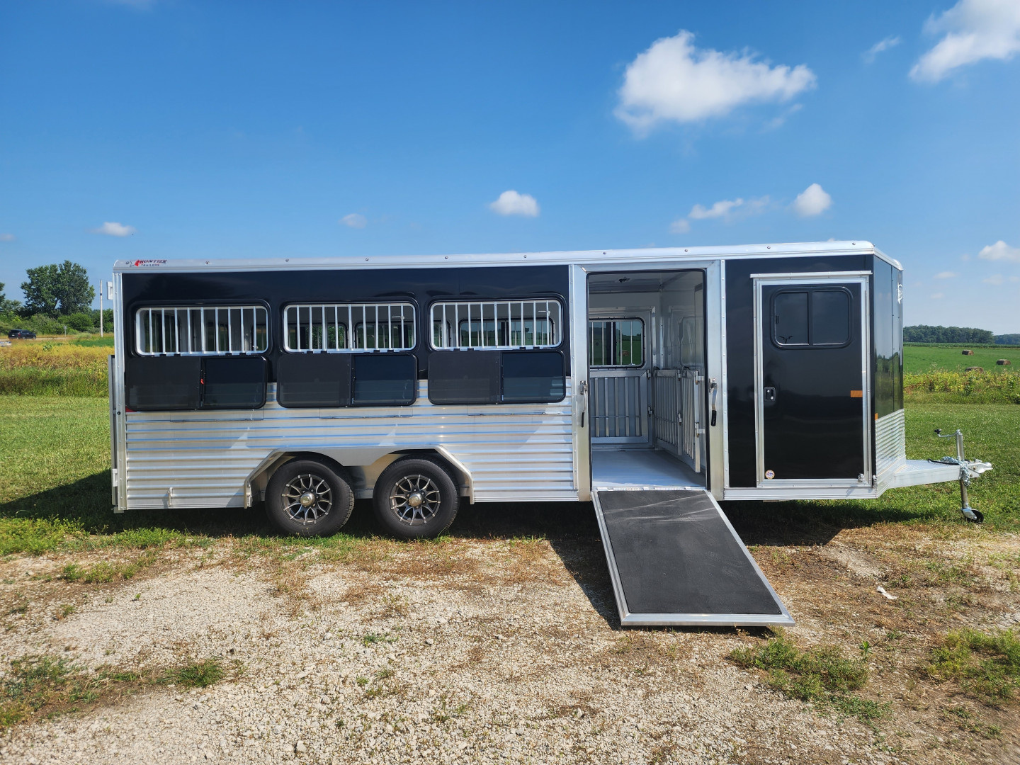 New 2026 Frontier 8 x 20 Stock Low 8 Pen/ Stock Combo Trailer