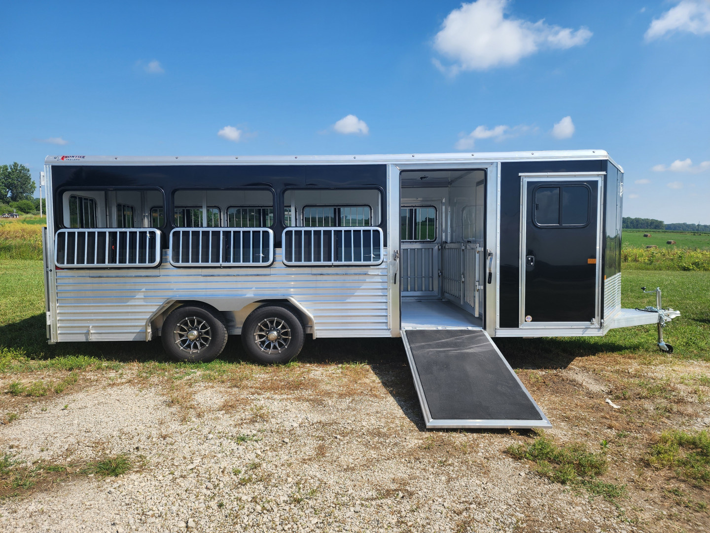 New 2026 Frontier 8 x 20 Stock Low 8 Pen/ Stock Combo Trailer