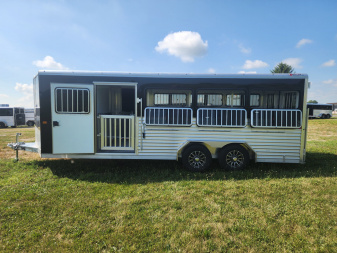 New 2026 Frontier 8 x 20 Stock Low 8 Pen/ Stock Combo Trailer