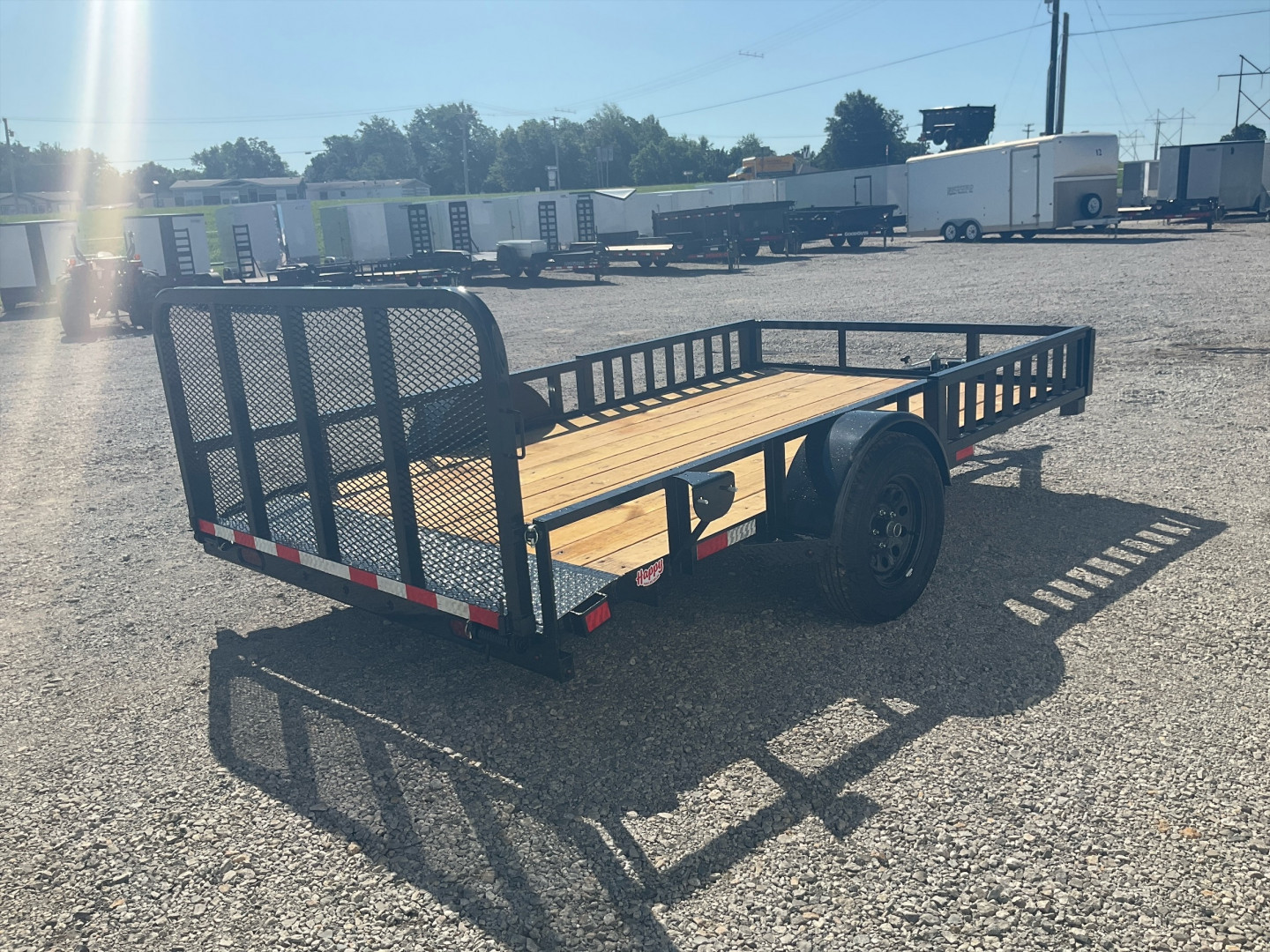 New 2025 X-On 77"x12' Single Axle Utility Trailer - U2