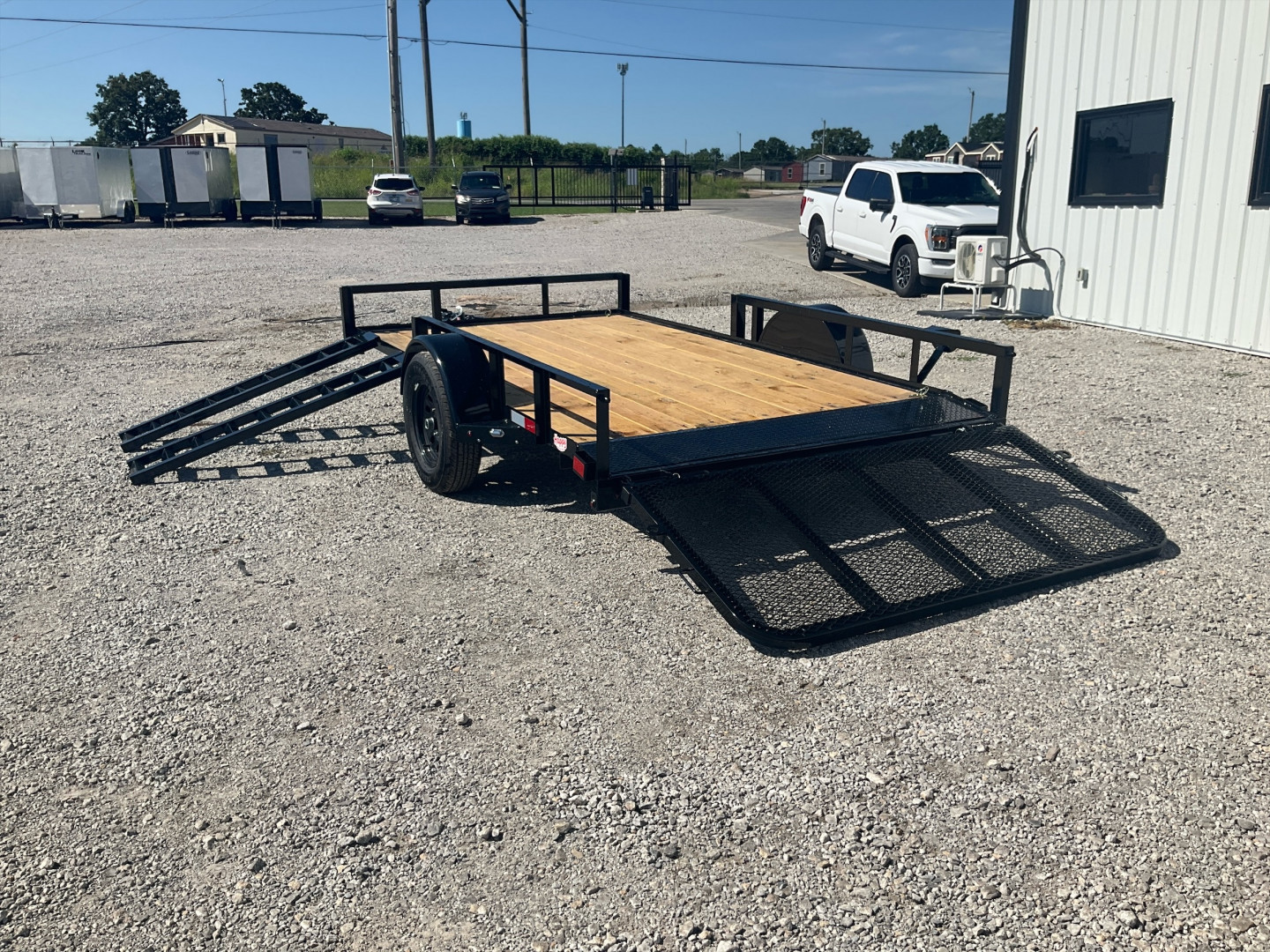New 2025 X-On 77"x12' Single Axle Utility Trailer - U2