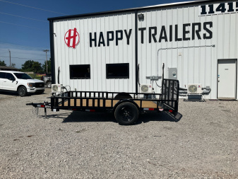 New 2025 X-On 77"x12' Single Axle Utility Trailer - U2